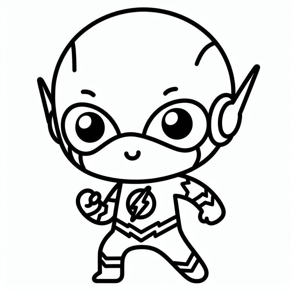 Coloriage Dessiner un chibi Flash