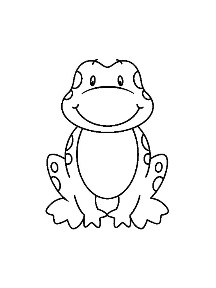 Coloriage Grenouille mignonne gratuite