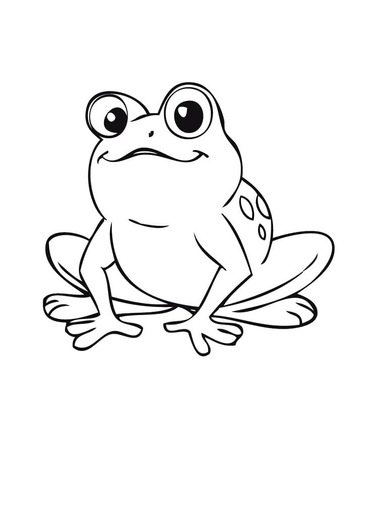 Coloriage Jolie petite grenouille