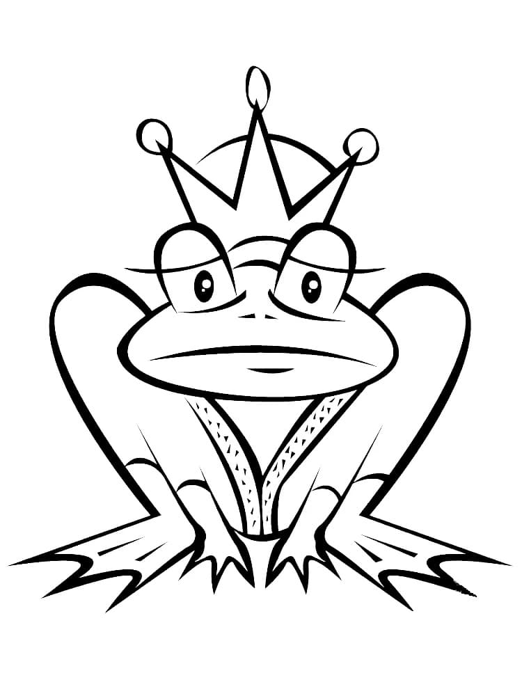 Coloriage Le Prince Grenouille