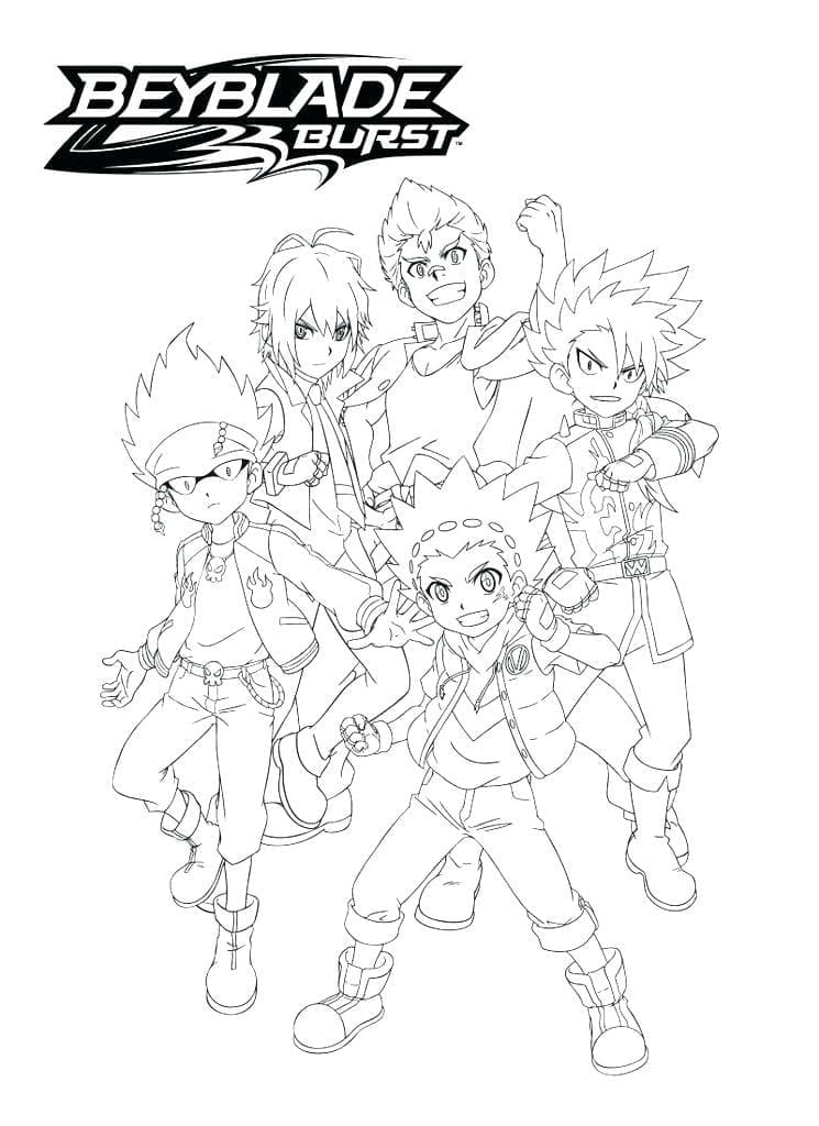 Coloriage Beyblade Burst Imprimable