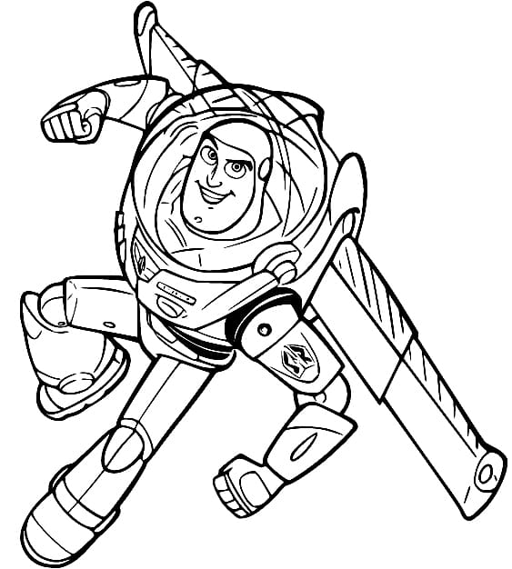 Coloriage Buzz L Eclair De Toy Story à imprimer