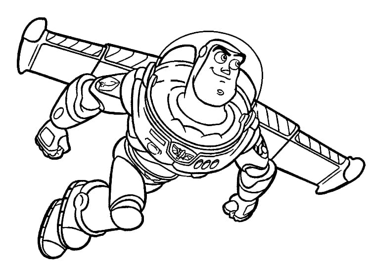 Coloriage Buzz L Eclair Toy Story À Imprimer Gratuitement à imprimer