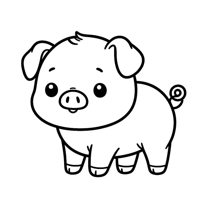 Coloriage Cochon Pour Les Enfants