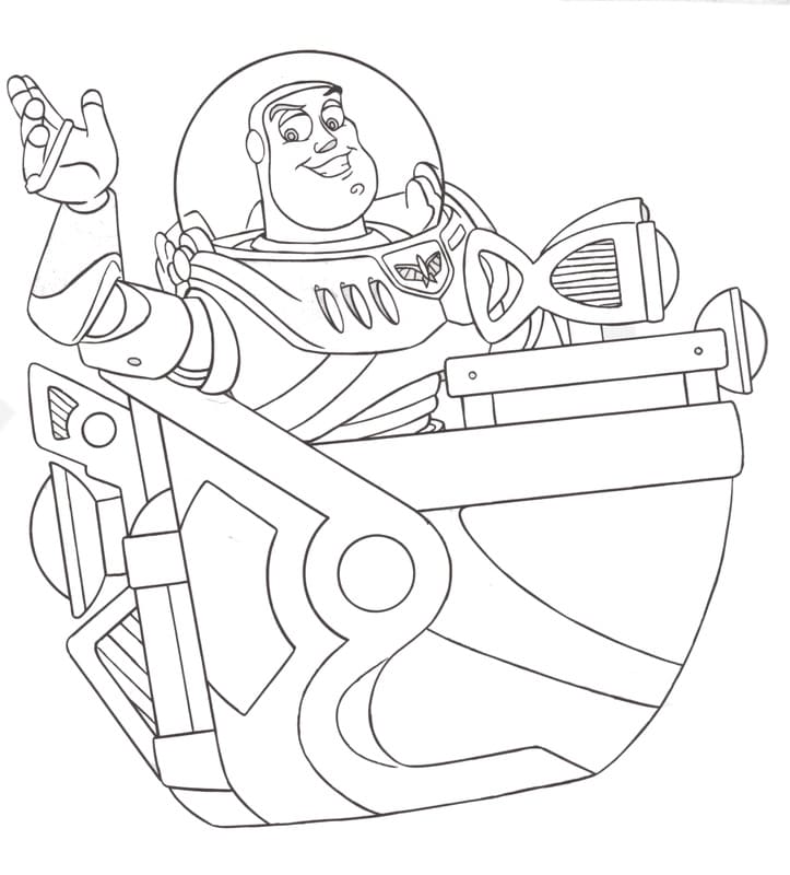 Coloriage Disney Buzz L Eclair