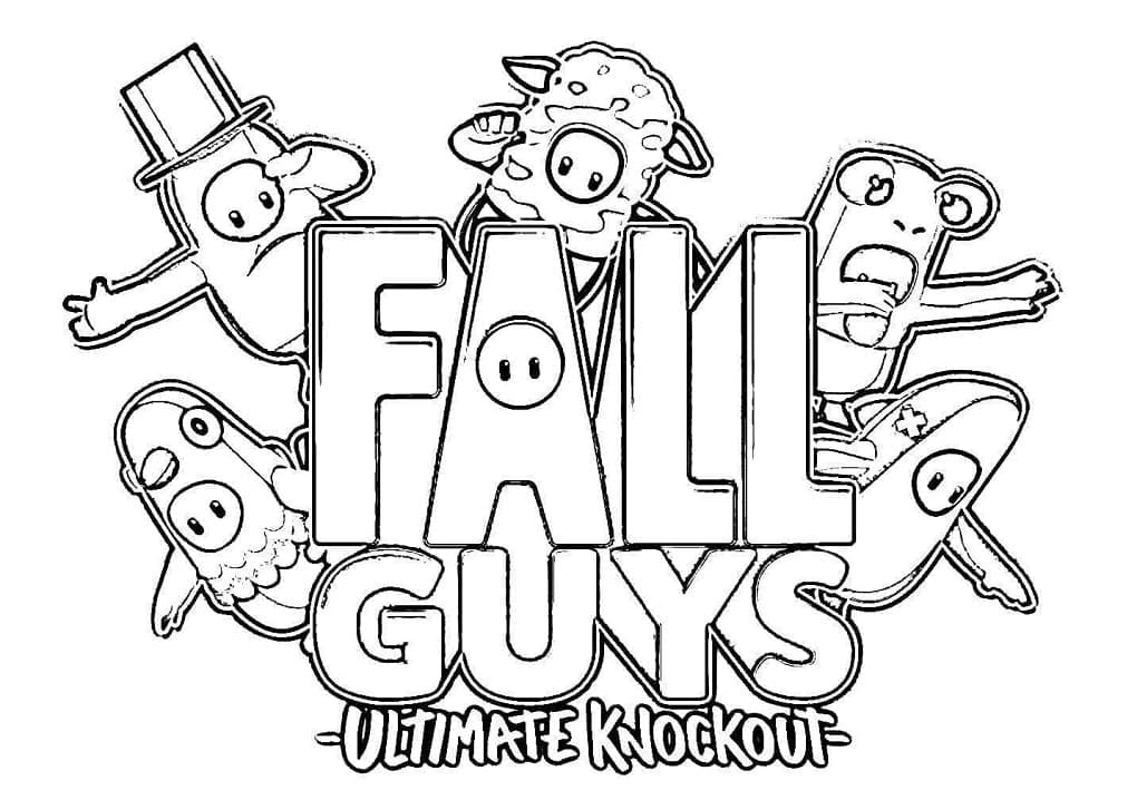 Coloriage Fall Guys Ultimate Knockout à imprimer