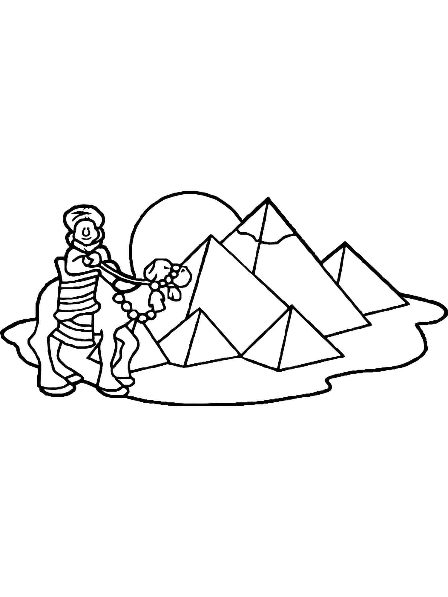 Coloriage Imprimable Pyramides