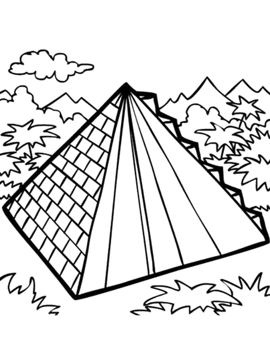 Coloriage Imprimer La Pyramide à imprimer