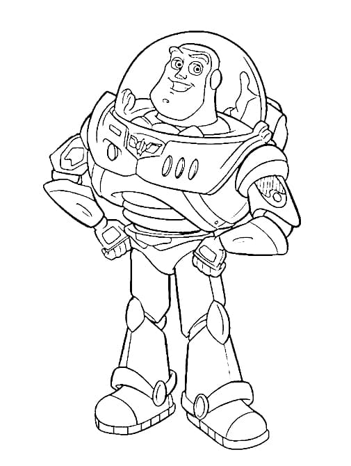 Coloriage Joyeux Buzz L Eclair