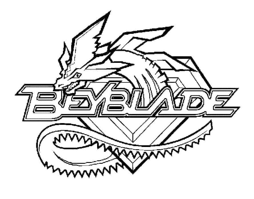 Coloriage Logo Beyblade