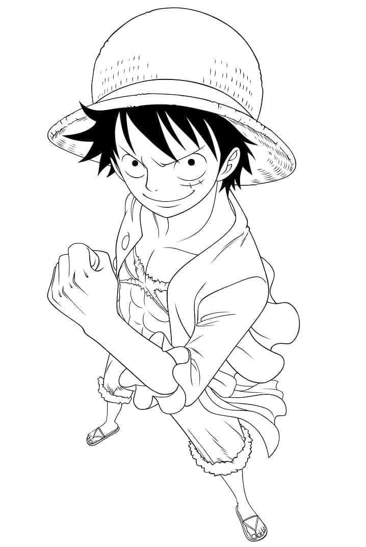 Coloriage Luffy À Imprimer