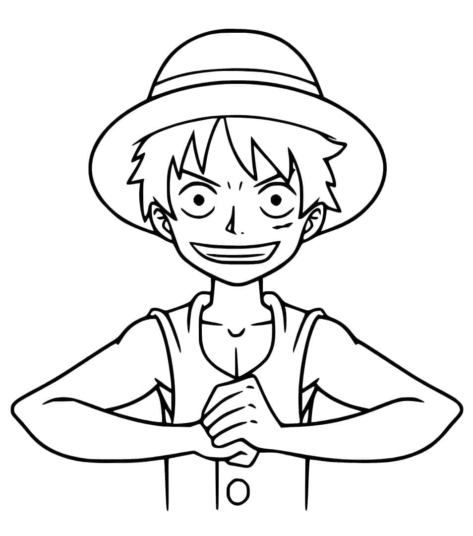 Coloriage Luffy De La Anime One Piece