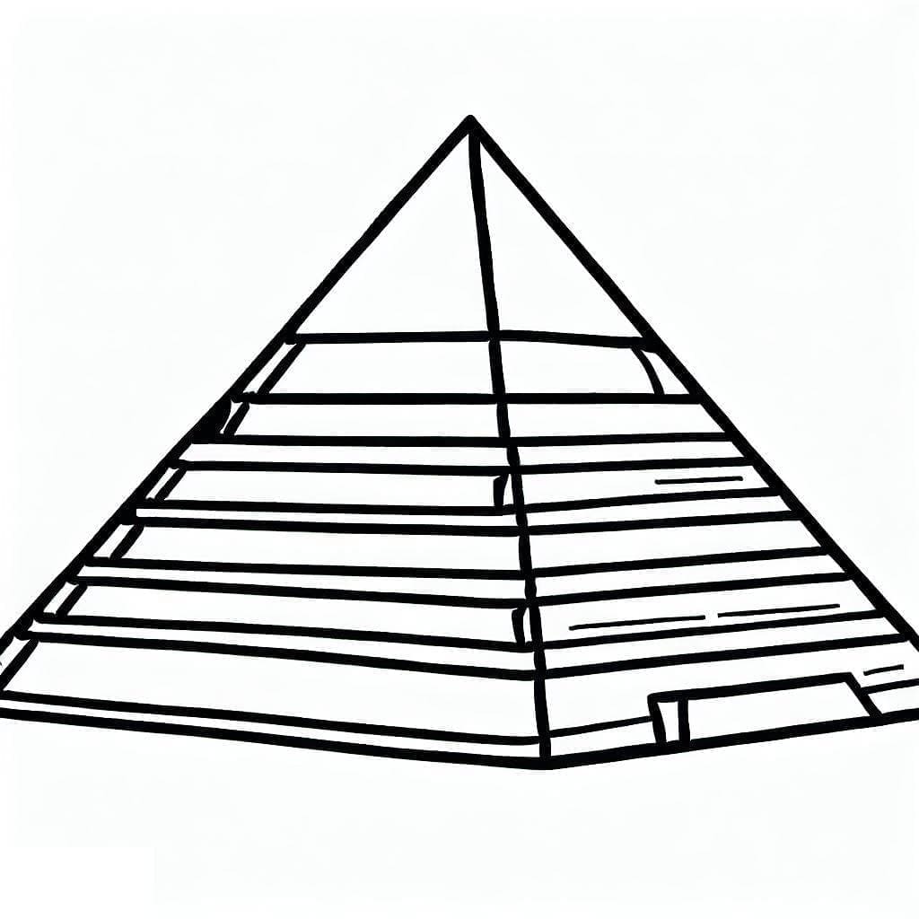 Coloriage Pyramide Gratuite à imprimer