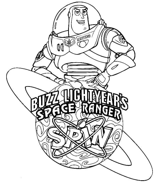 Coloriage Ranger Spatial Buzz L Eclair à imprimer