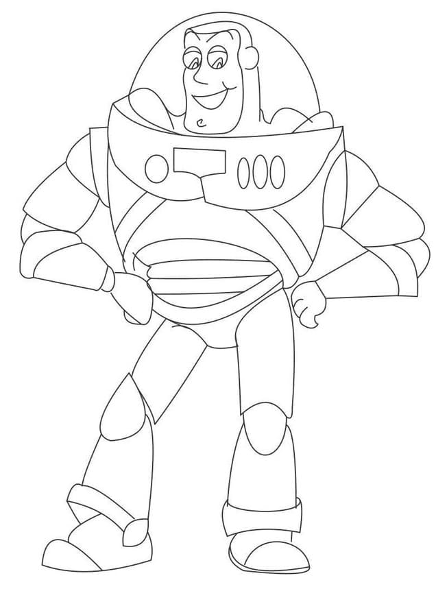 Coloriage Toy Story Buzz L Eclair à imprimer