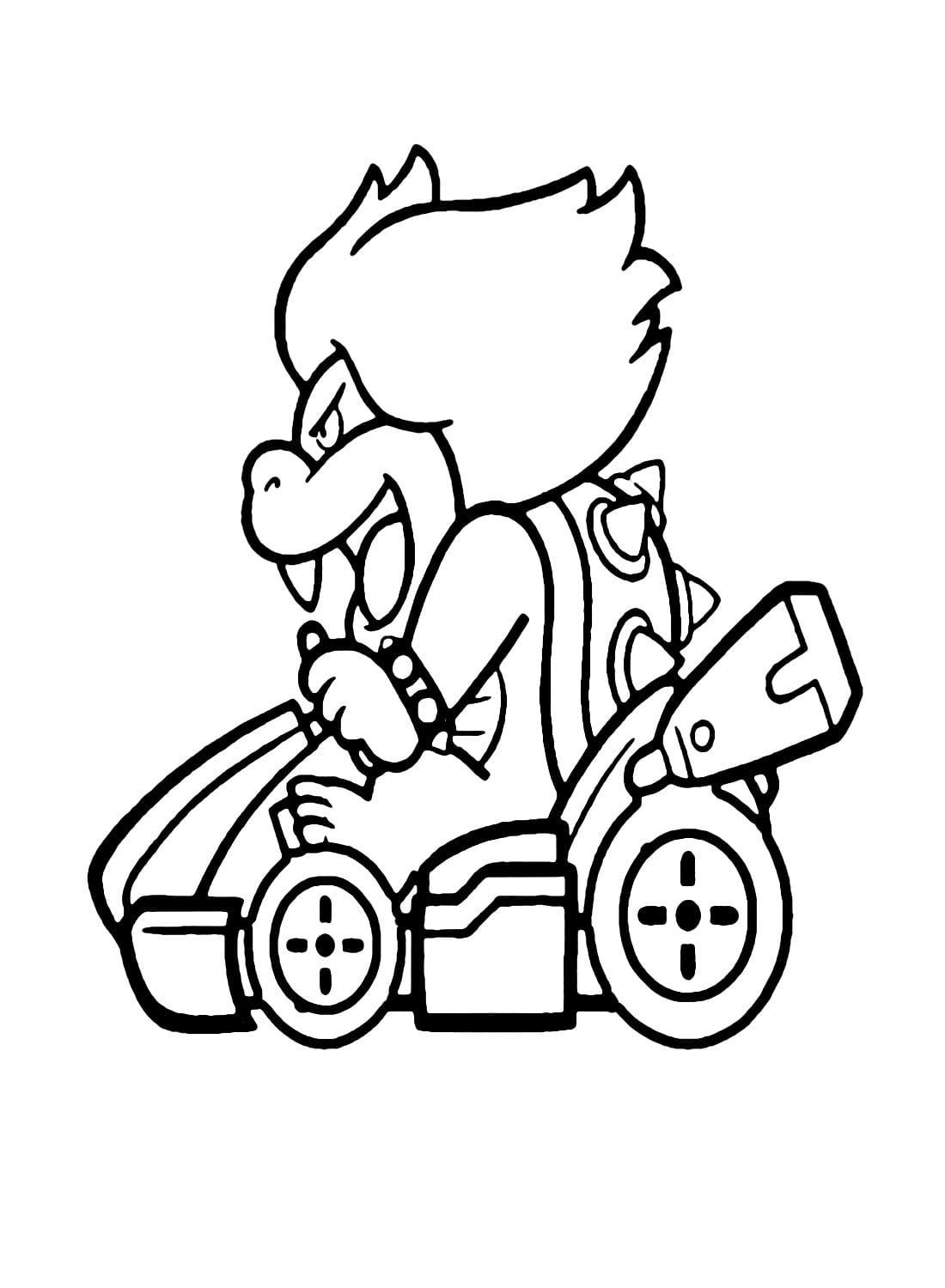 Coloriage Dessine Mario Kart Ludwig