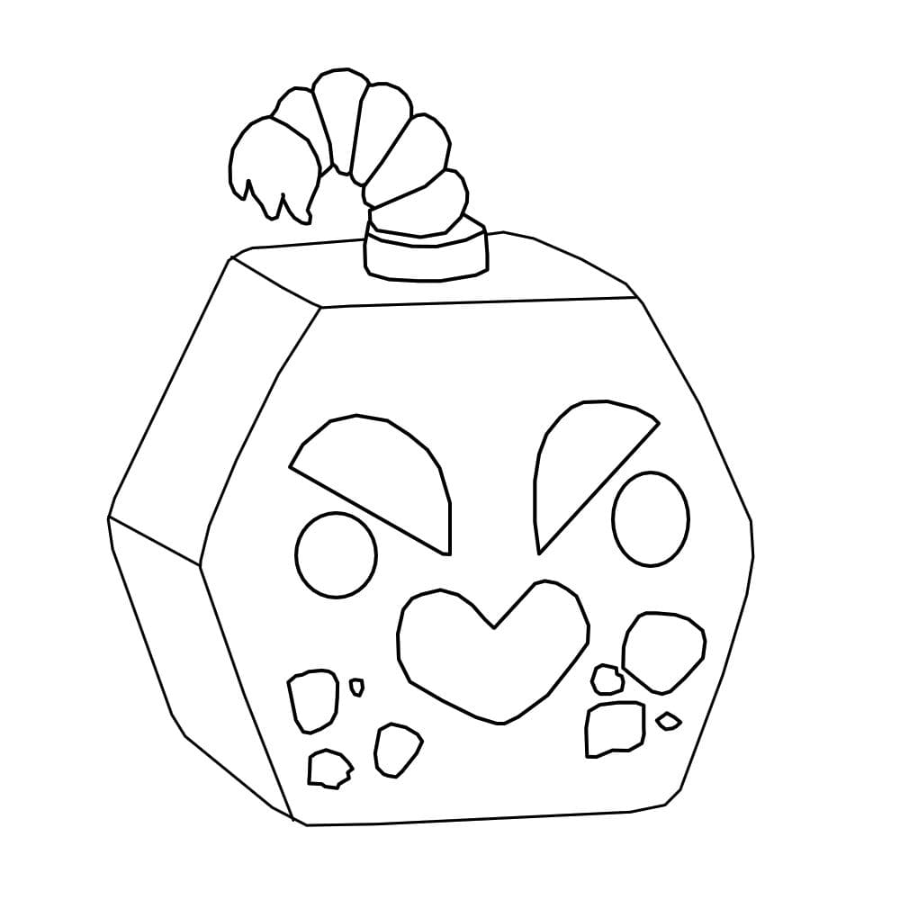 Coloriage Dessiner Blox Fruits Bomb