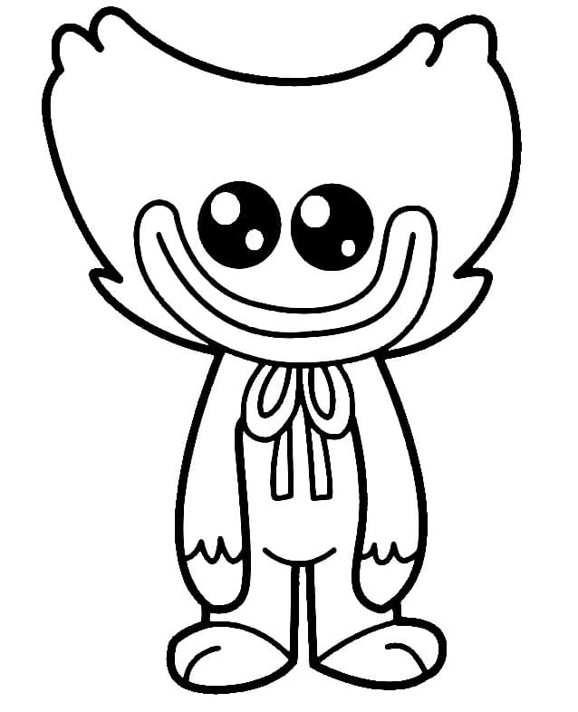 Coloriage Dessiner Chibi Huggy Wuggy à imprimer