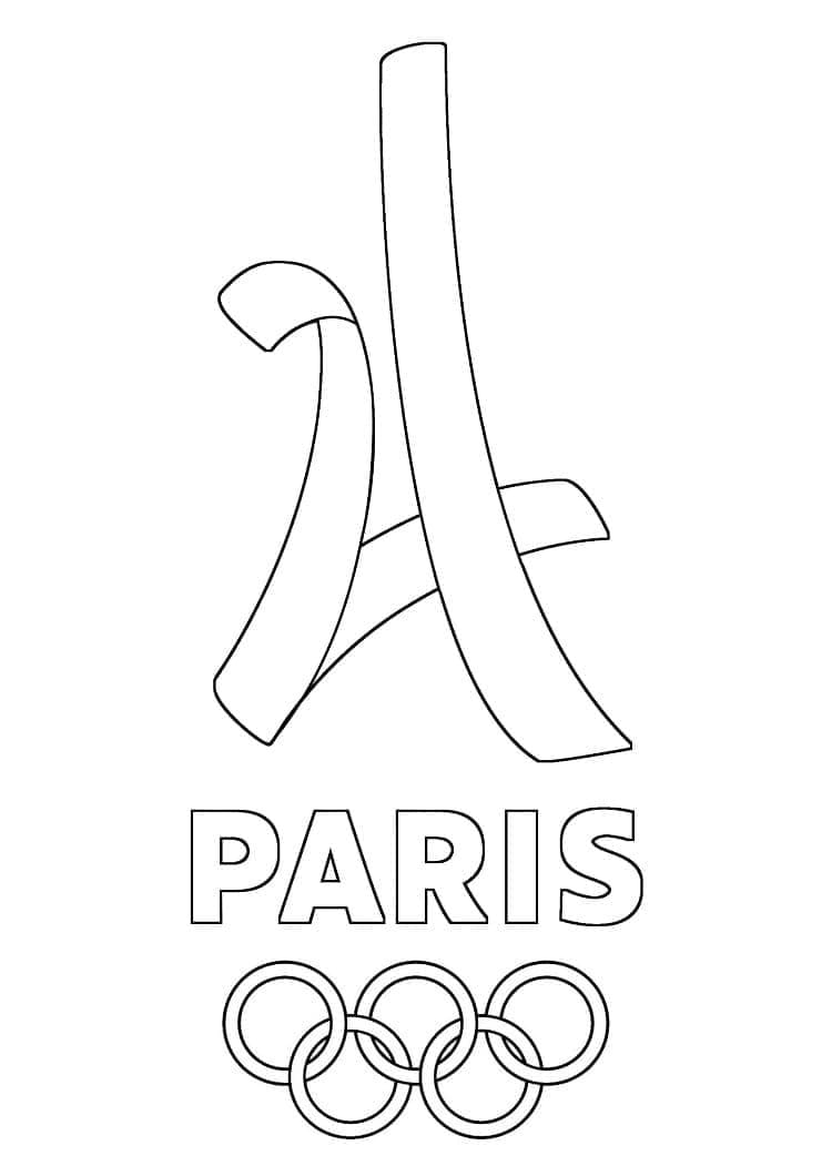 Coloriage Dessiner logos Jeux Olympiques 2024