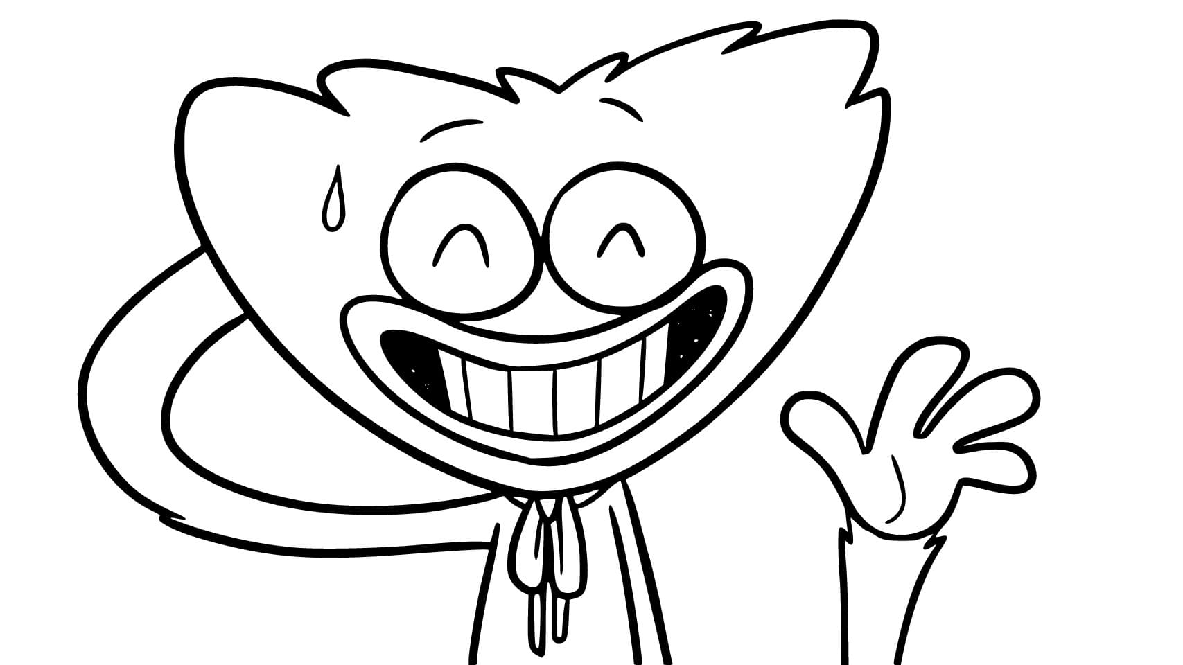 Coloriage Dessiner une image de Huggy Wuggy à imprimer