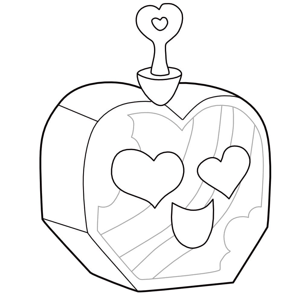 Coloriage Fruit d’amour de Blox Fruits à imprimer