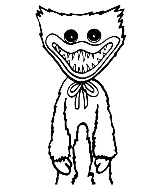 Coloriage Huggy Wuggy gratuit pour les enfants