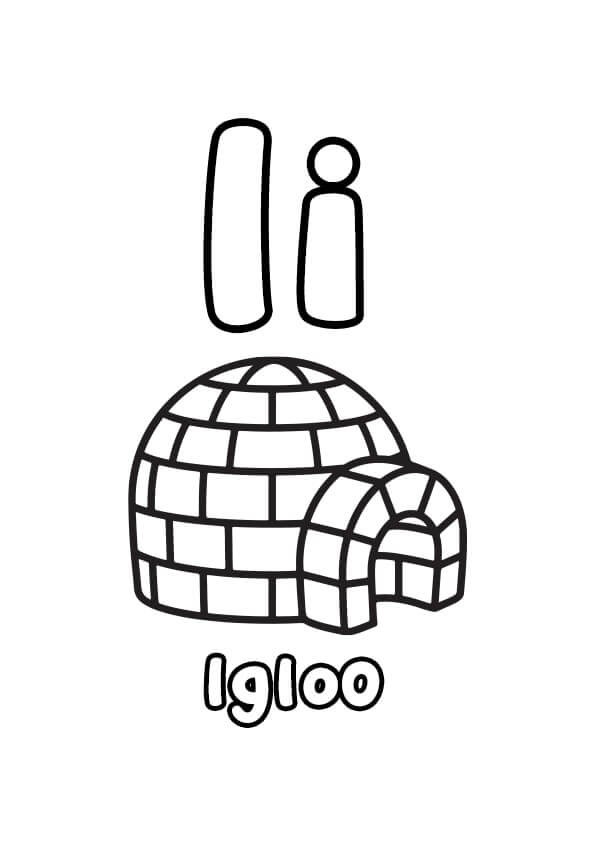 Coloriage Photos igloos imprimables à imprimer