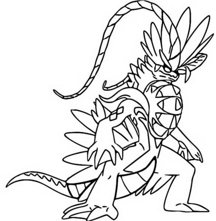 Coloriage Pokémon légendaire Koraidon à imprimer