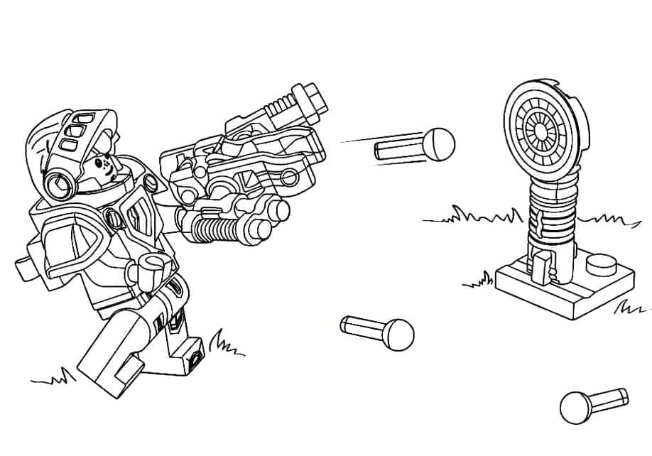 Coloriage Dessinez gratuitement Lego Nexo Knights à imprimer