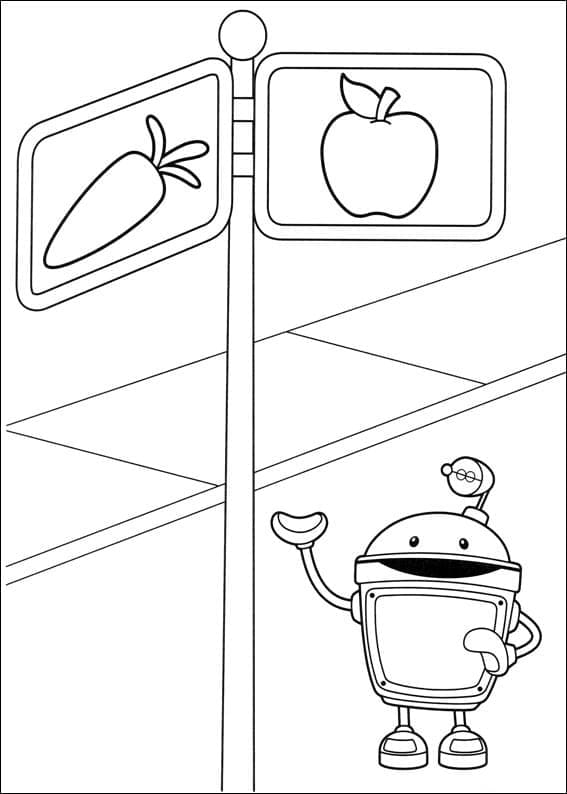 Coloriage Bot de l'équipe Umizoomi