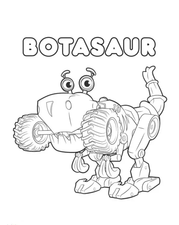 Coloriage Botasaur aux rivets rouillés à imprimer