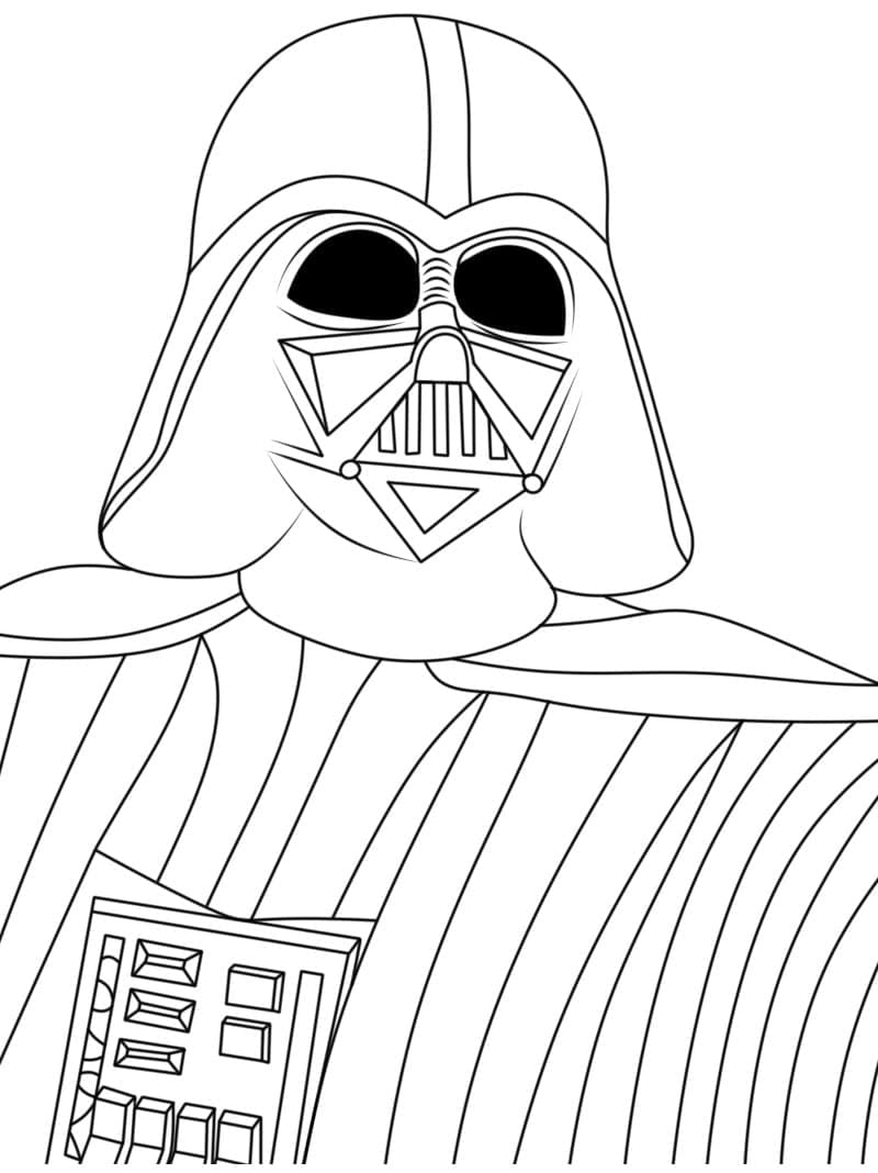 Coloriage Dark Vador gratuit pour les enfants