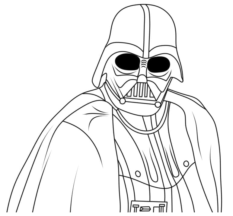 Coloriage Dessin imprimable gratuit de Dark Vador