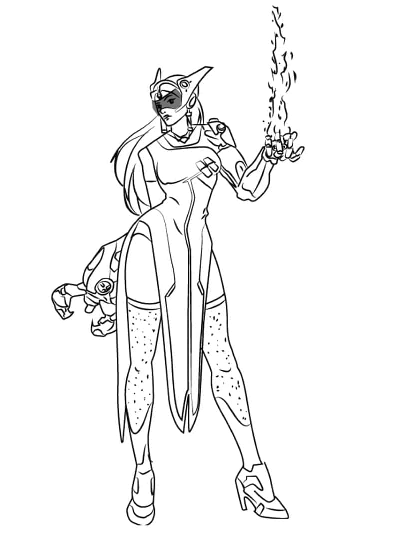 Coloriage Dessin Overwatch Symmetra Très bien à imprimer