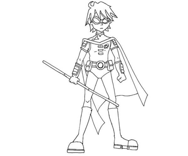 Coloriage Dessine Cool Robin