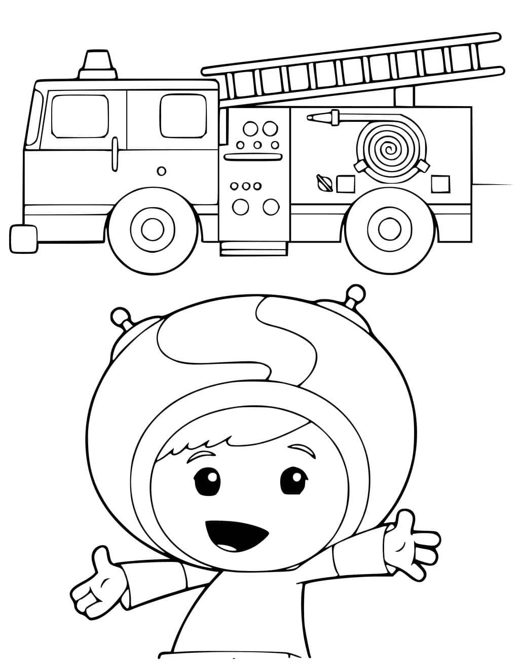 Coloriage Dessine Geo d’Umizoomi à imprimer