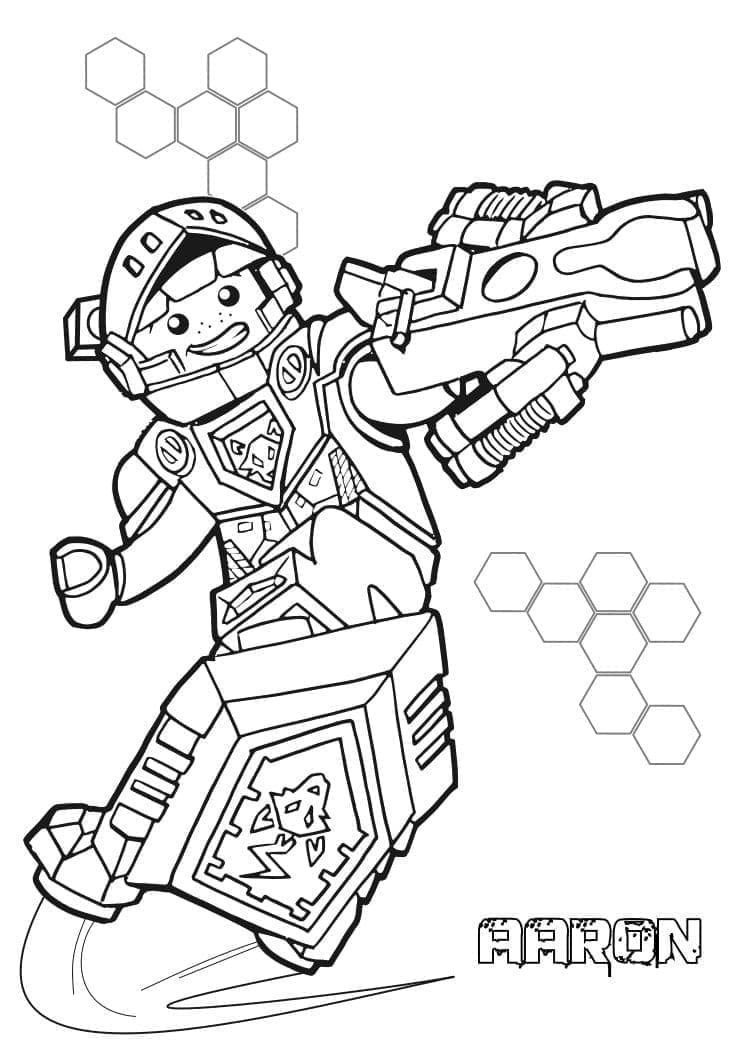 Coloriage Dessine gratuitement Lego Nexo Knights Aaron