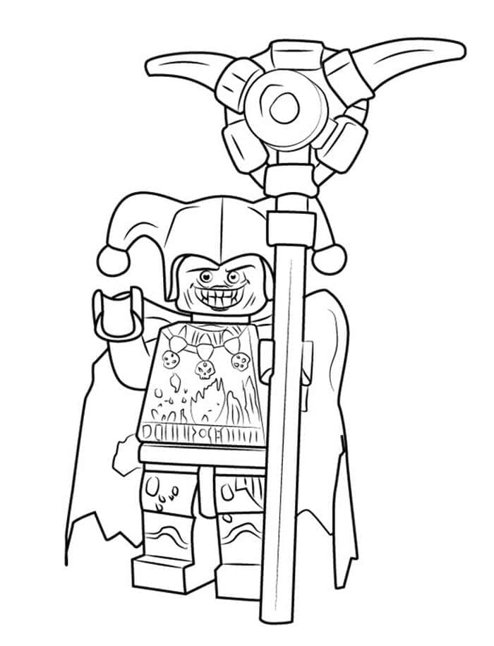 Coloriage Dessine Jestro Lego Nexo Knights gratuitement