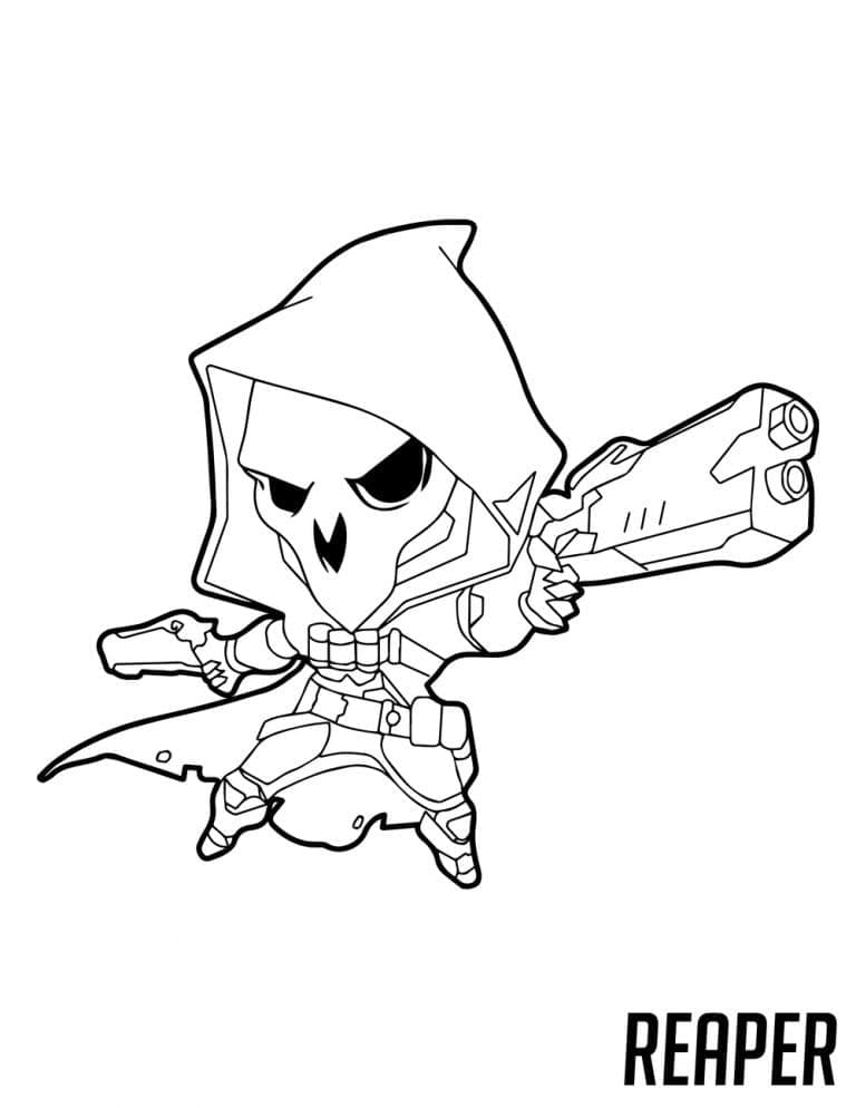 Coloriage Dessiner Chibi Reaper à imprimer