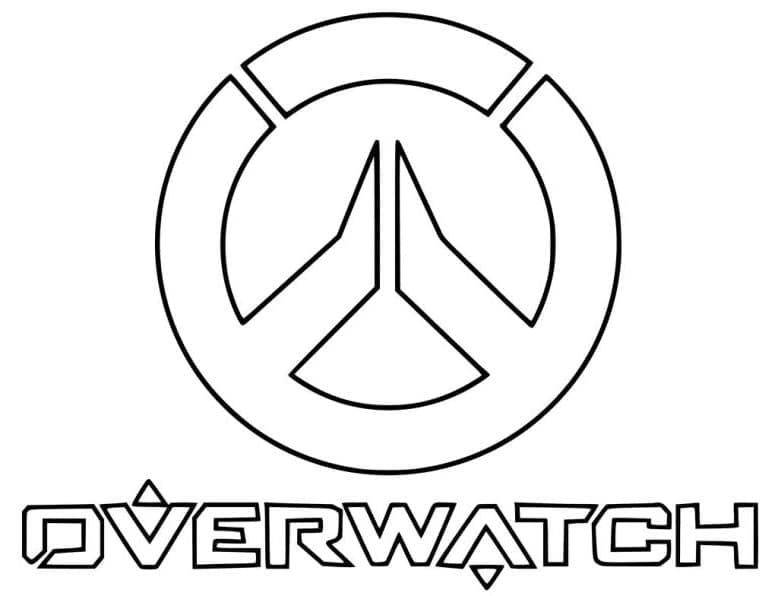 Coloriage Dessiner le logo d'Overwatch