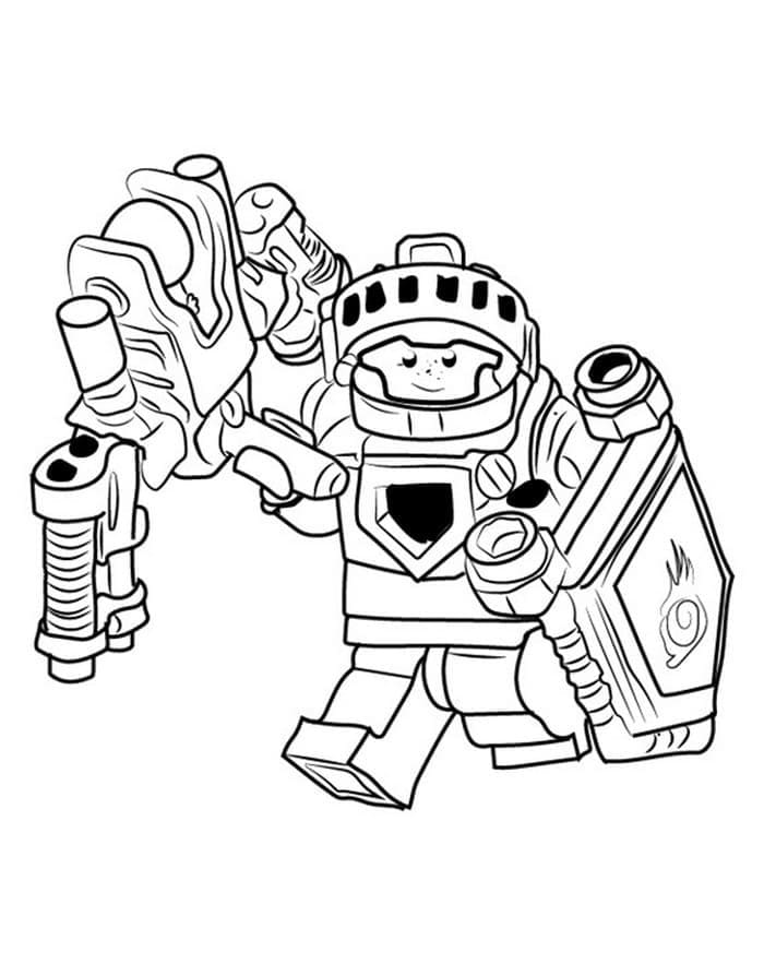 Coloriage Dessiner Lego Nexo Knights - Page 1