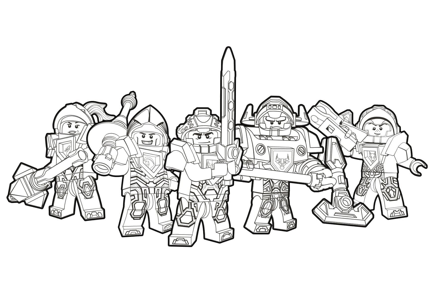 Coloriage Dessiner Lego Nexo Knights – Page 14 à imprimer