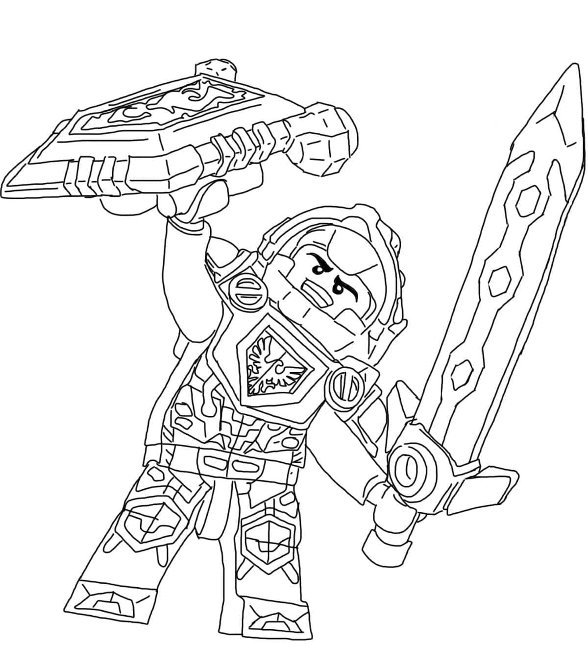 Coloriage Dessiner Lego Nexo Knights - Page 17