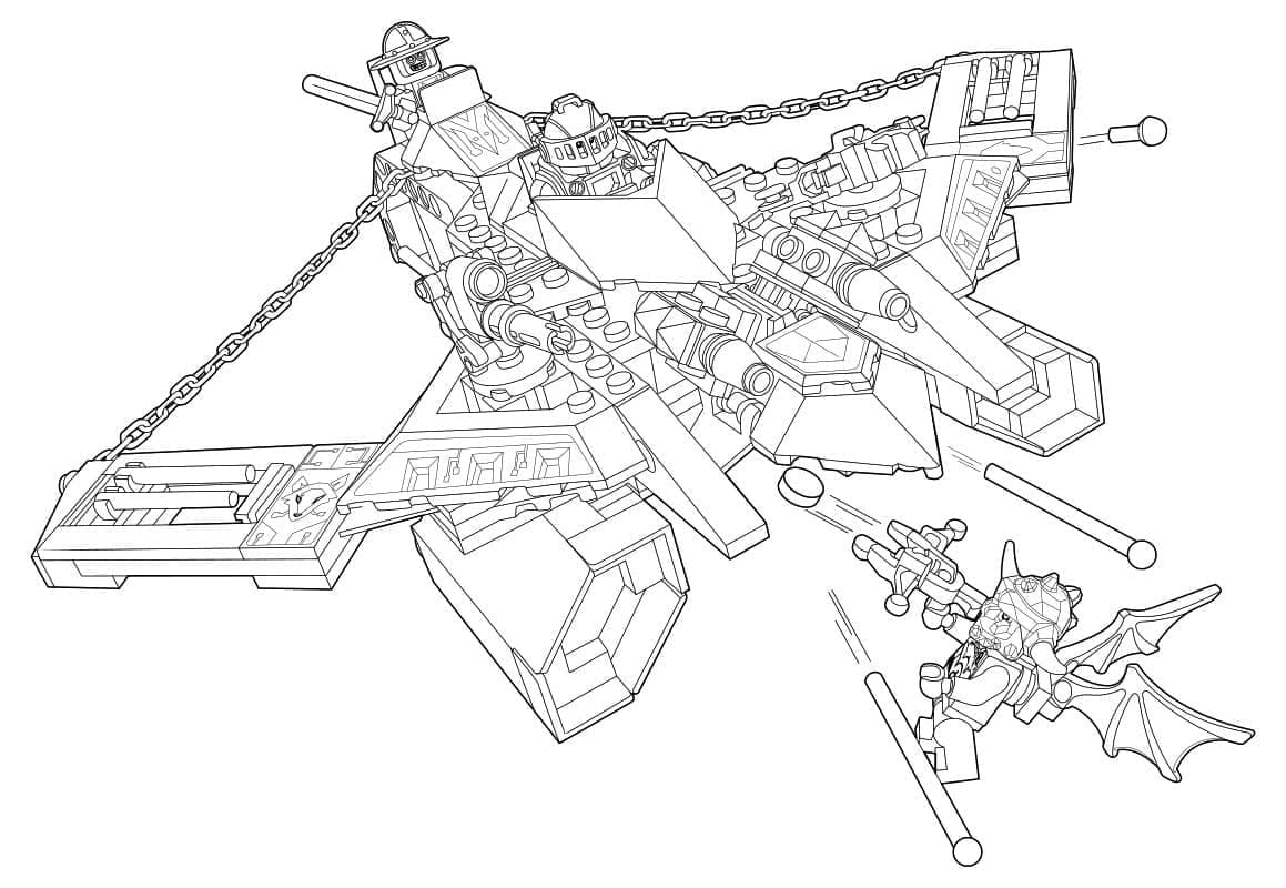 Coloriage Dessiner Lego Nexo Knights – Page 34 à imprimer