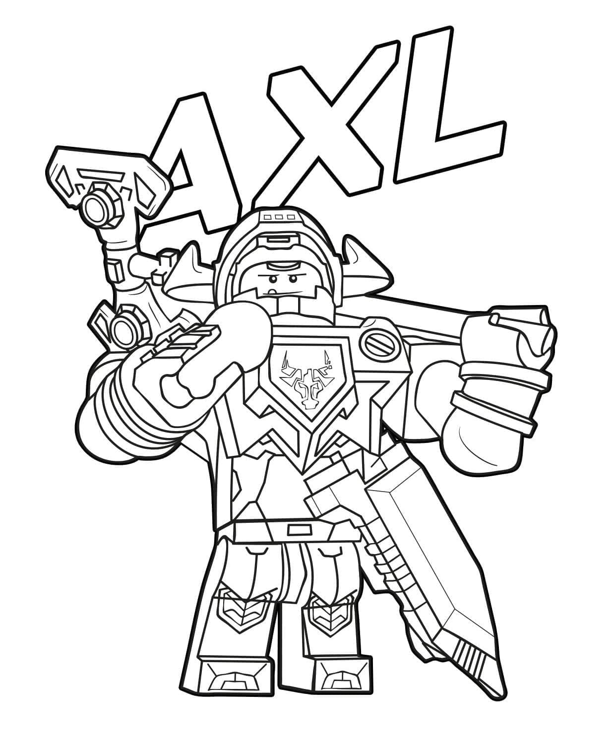 Coloriage Dessiner Lego Nexo Knights - Page 7