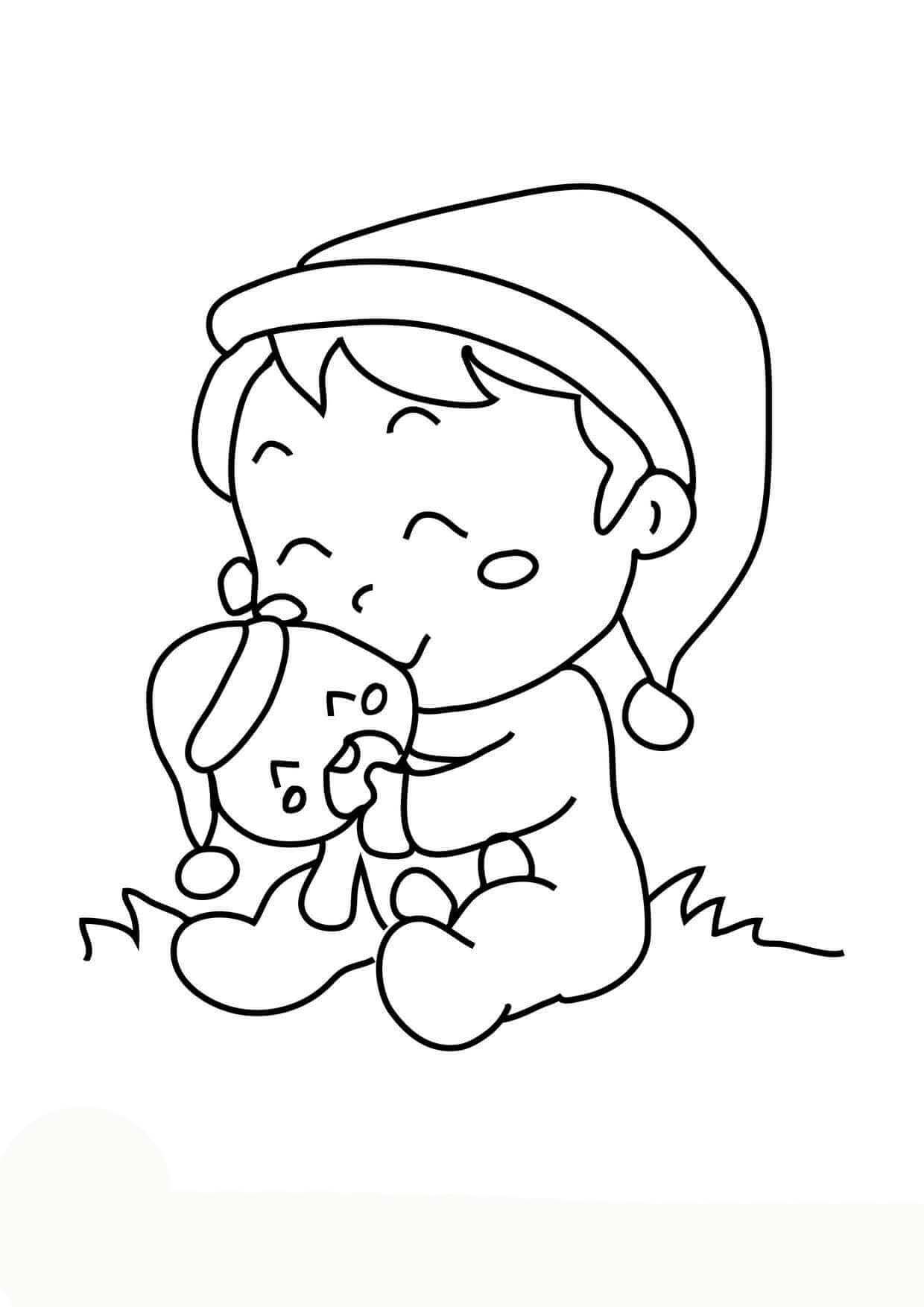 Coloriage Dessiner Titounis Bébé à imprimer