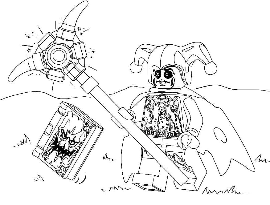 Coloriage Dessinez Jestro de Lego Nexo Knights gratuitement