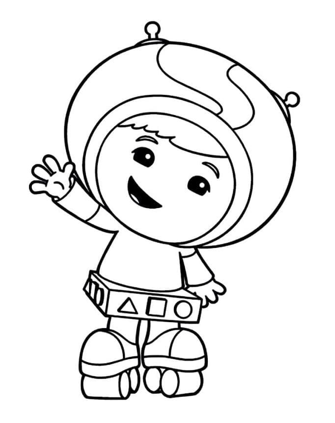 Coloriage Dessinez l'équipe Umizoomi Geo gratuitement