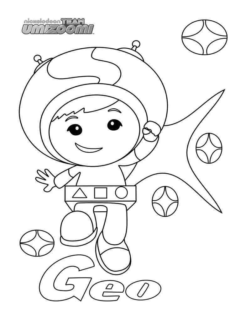 Coloriage Dessinez Umizoomi Geo gratuitement à imprimer