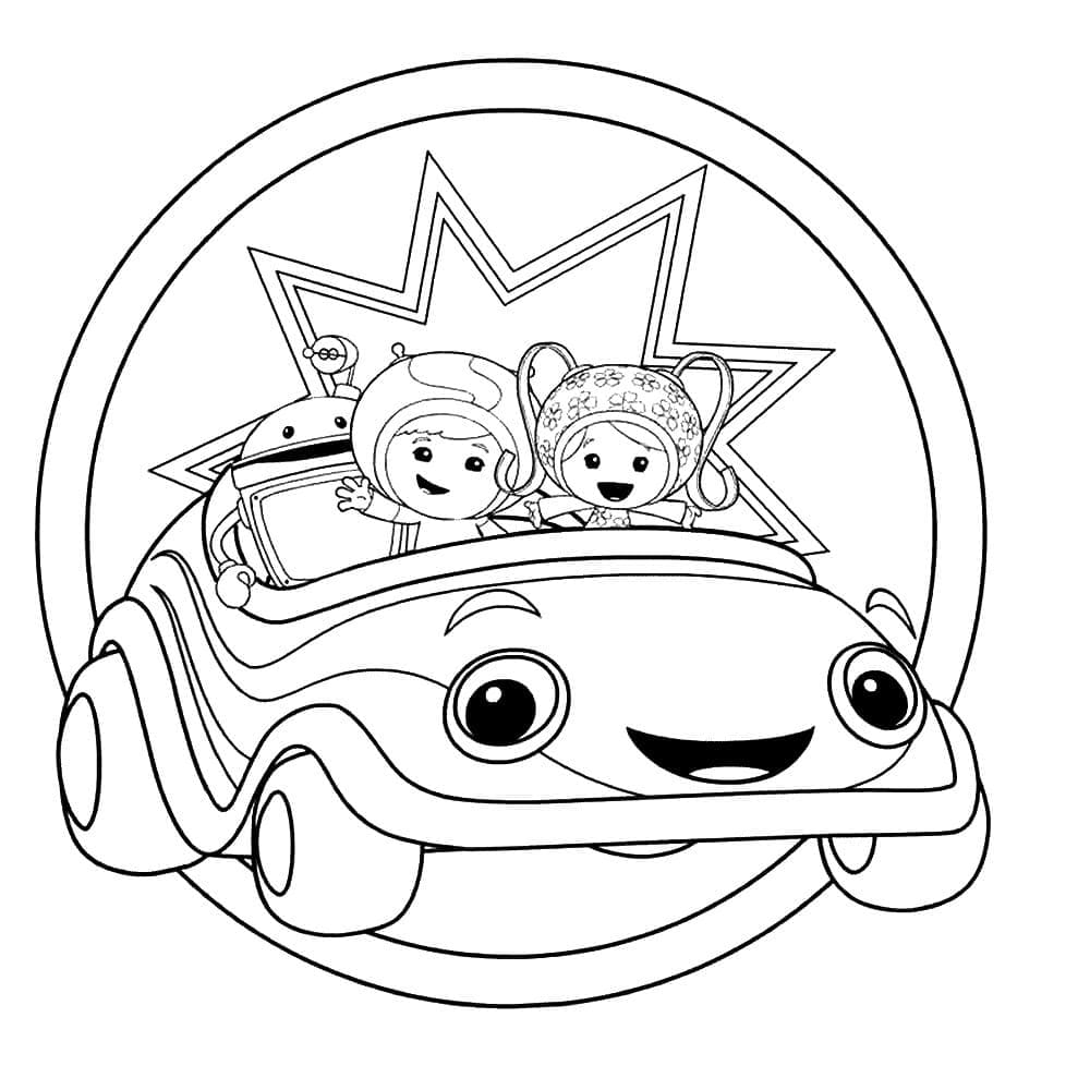 Coloriage Équipe d'impression Umizoomi